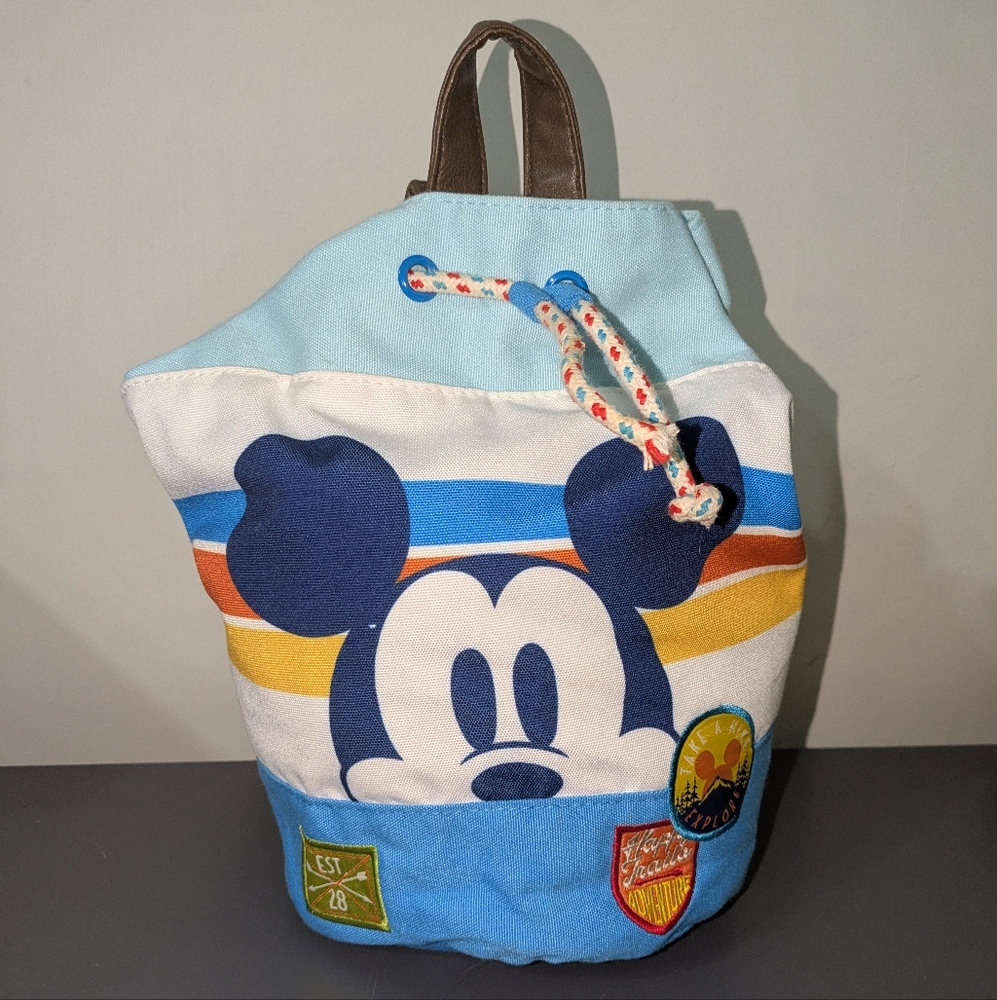 Disney Mickey Mouse Happy Trails Backpack - Blue and White